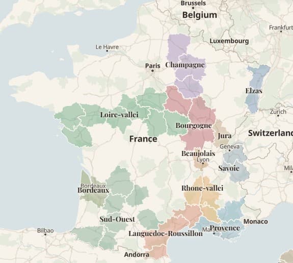 Franse wijnstreken op de kaart: welke regio ligt waar en wat moet je weten voor je wijnreis